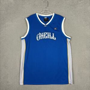Vtg O’Neill Jersey Tank Top Men’s XL Blue Y2K Hip Hop Skater Street Wear Grunge